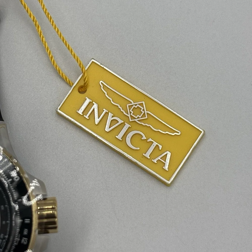 Invicta Aviator Watch Men 51mm Black Dial Two Tone Daydate Round 33029 New‎